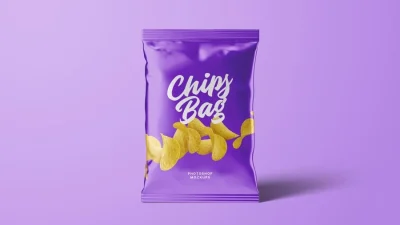 موکاپ لایه باز بسته چیپس